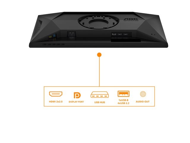 AOC Monitor Gaming 25G4SXU 24.5" Fast IPS, 1920x1080, 310Hz, HDMI, DP - Image 2