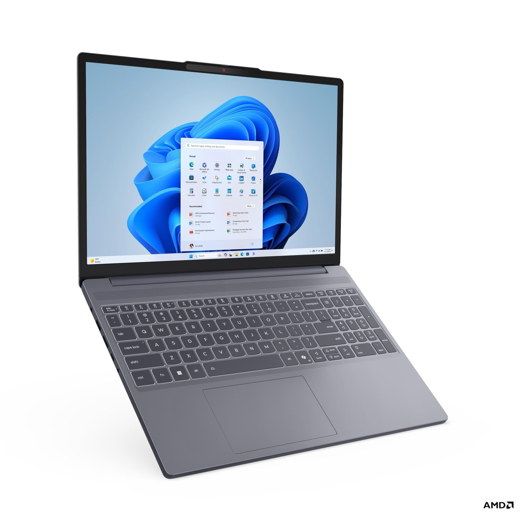 Lenovo Laptop IdeaPad Slim 3 15ARP10, 15.3" WUXGA, AMD Ryzen 7 7735HS, 8GB, 512GB SSD - Image 3