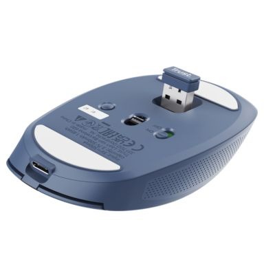 Trust OZAA compact wireless miš, 800-3200 dpi, optički, 3 načina konekcije, punjiva baterija - Image 3